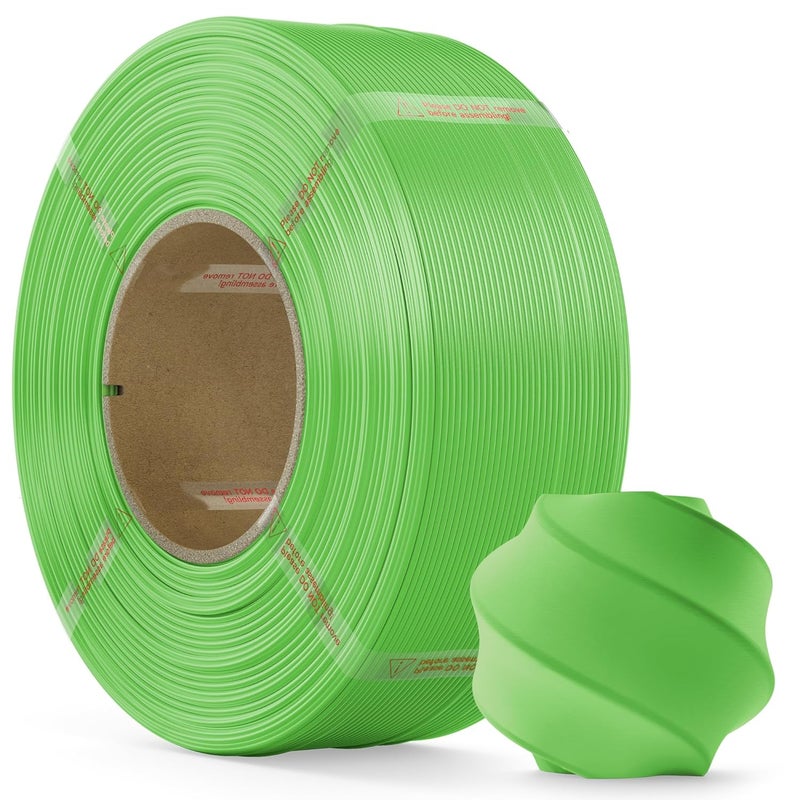 MarsWork PLA Filament 1.75mm PLA 3D Printer Filament(Refill),1kg Refill for Reusable Spools(2.2lbs),Premium Quality 3D Printing Filament for Bambu lab 3D Printers,Grass Green - Image 1